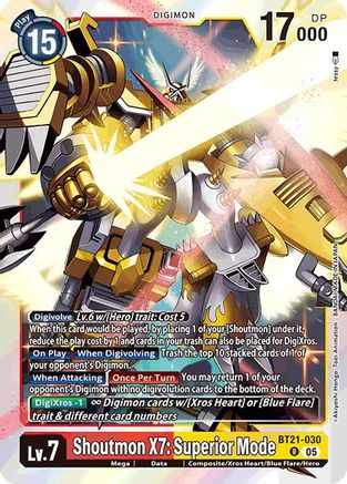 Shoutmon X7: Superior Mode [BT21-030] [World Convergence] - Trinity Hobby