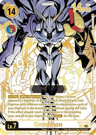 Omnimon [BT13-112] (Serial Numbered) [World Convergence] - Trinity Hobby
