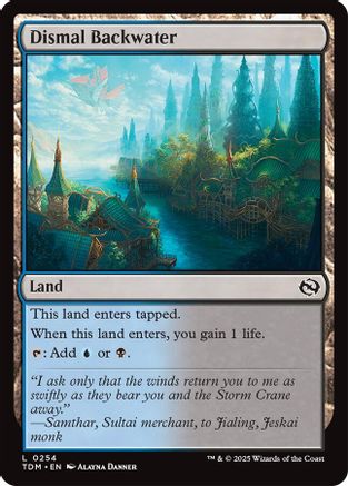 Dismal Backwater  [Foil]  (TDM-254) - [Tarkir: Dragonstorm] - Trinity Hobby