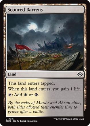 Scoured Barrens  [Foil]  (TDM-267) - [Tarkir: Dragonstorm] - Trinity Hobby