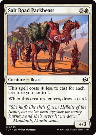 Salt Road Packbeast  [Foil]  (TDM-023) - [Tarkir: Dragonstorm] - Trinity Hobby
