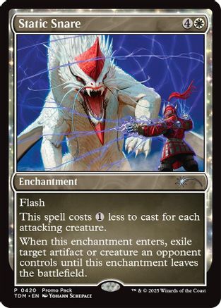 Static Snare (PPTDM-420) - [Promo Pack: Tarkir: Dragonstorm] Foil - Trinity Hobby