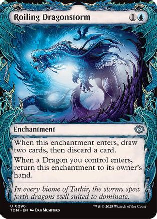 Roiling Dragonstorm  [Foil]  (TDM-296) - [Tarkir: Dragonstorm]: (Showcase, enchantment) - Trinity Hobby