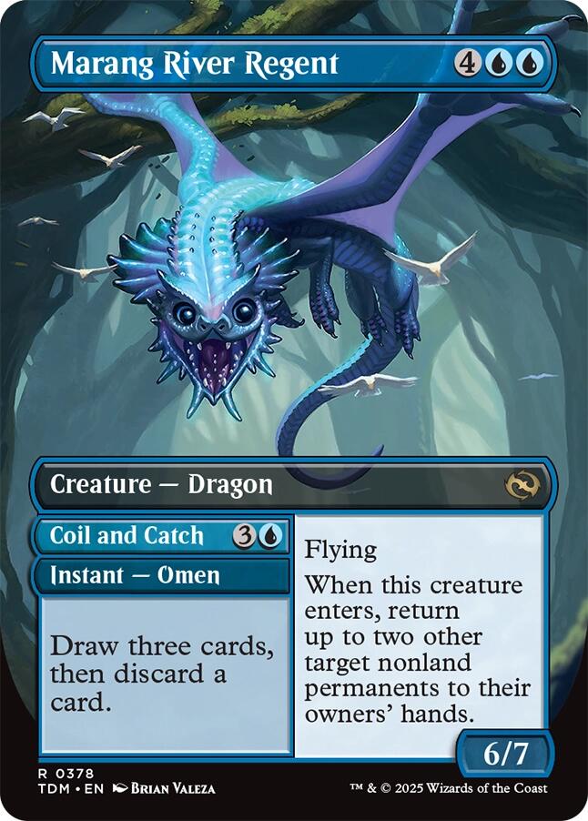 Marang River Regent // Coil and Catch // Marang River Regent  (TDM-378) - [Tarkir: Dragonstorm] (Borderless) - Trinity Hobby