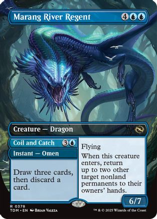 Marang River Regent // Coil and Catch // Marang River Regent  (TDM-378) - [Tarkir: Dragonstorm] (Borderless) - Trinity Hobby