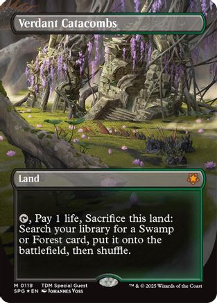 Verdant Catacombs (Borderless) (Dragonscale Foil) (SPG-118) - [Special Guests] - Trinity Hobby