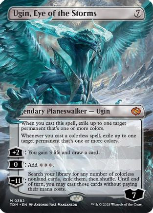 Ugin, Eye of the Storms // Ugin, Eye of the Storms  [Foil]  (TDM-382) - [Tarkir: Dragonstorm] (Borderless) - Trinity Hobby