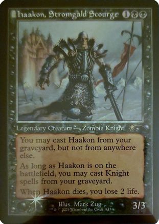 Haakon, Stromgald Scourge (Retro Frame) (SLD-843) - [Secret Lair Drop Series] Foil - Trinity Hobby