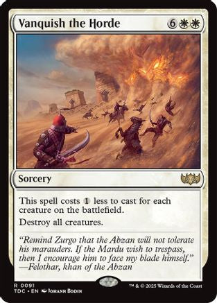 Vanquish the Horde (TDC-091) - [Commander: Tarkir: Dragonstorm] - Trinity Hobby