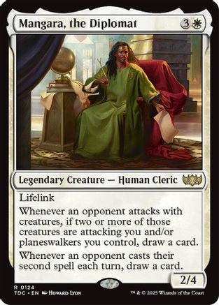 Mangara, the Diplomat (TDC-124) - [Commander: Tarkir: Dragonstorm] - Trinity Hobby