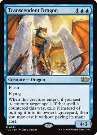 Transcendent Dragon (TDC-022) - [Commander: Tarkir: Dragonstorm] - Trinity Hobby