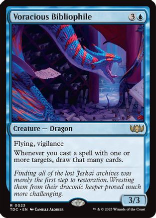 Voracious Bibliophile (TDC-023) - [Commander: Tarkir: Dragonstorm] - Trinity Hobby