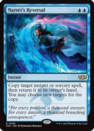 Narset's Reversal (TDC-092) - [Commander: Tarkir: Dragonstorm] - Trinity Hobby