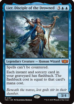 Lier, Disciple of the Drowned (TDC-157) - [Commander: Tarkir: Dragonstorm] - Trinity Hobby