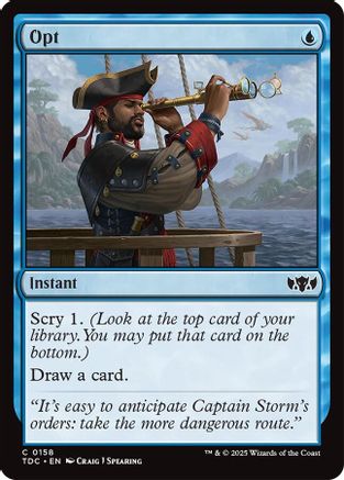 Opt (TDC-158) - [Commander: Tarkir: Dragonstorm] - Trinity Hobby