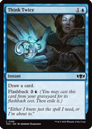 Think Twice (TDC-168) - [Commander: Tarkir: Dragonstorm] - Trinity Hobby