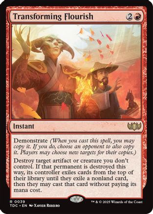 Transforming Flourish (TDC-039) - [Commander: Tarkir: Dragonstorm] - Trinity Hobby