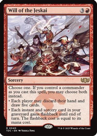 Will of the Jeskai (TDC-040) - [Commander: Tarkir: Dragonstorm] - Trinity Hobby