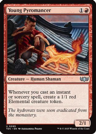 Young Pyromancer (TDC-095) - [Commander: Tarkir: Dragonstorm] - Trinity Hobby