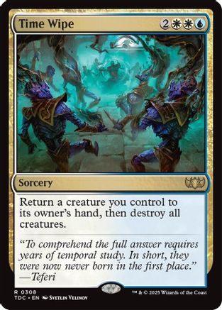 Time Wipe (TDC-308) - [Commander: Tarkir: Dragonstorm] - Trinity Hobby