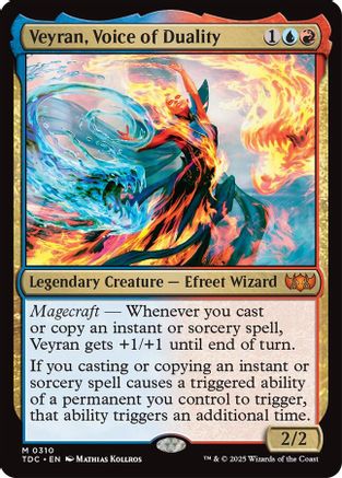 Veyran, Voice of Duality (TDC-310) - [Commander: Tarkir: Dragonstorm] - Trinity Hobby