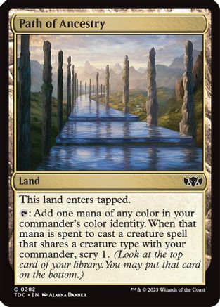 Path of Ancestry (TDC-382) - [Commander: Tarkir: Dragonstorm] - Trinity Hobby