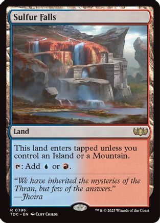 Sulfur Falls (TDC-396) - [Commander: Tarkir: Dragonstorm] - Trinity Hobby