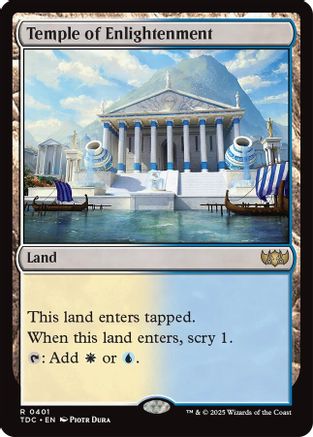 Temple of Enlightenment (TDC-401) - [Commander: Tarkir: Dragonstorm] - Trinity Hobby