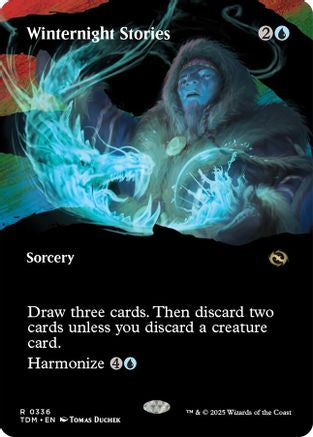Winternight Stories  [Foil]  (TDM-336) - [Tarkir: Dragonstorm]: (Showcase) (Borderless) - Trinity Hobby