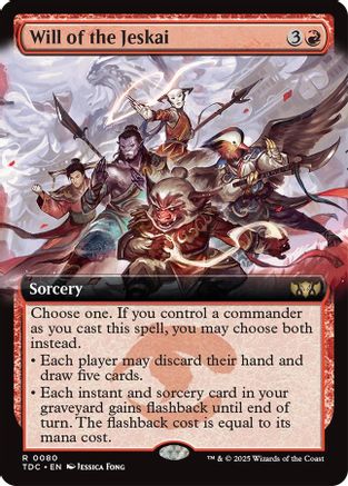 Will of the Jeskai (Extended Art) (TDC-080) - [Commander: Tarkir: Dragonstorm] - Trinity Hobby