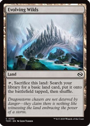 Evolving Wilds  [Foil]  (TDM-255) - [Tarkir: Dragonstorm] - Trinity Hobby