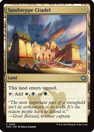 Sandsteppe Citadel  (TDM-266) - [Tarkir: Dragonstorm] - Trinity Hobby