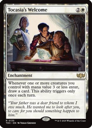Tocasia's Welcome (TDC-135) - [Commander: Tarkir: Dragonstorm] - Trinity Hobby