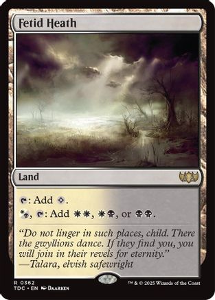 Fetid Heath (TDC-362) - [Commander: Tarkir: Dragonstorm] - Trinity Hobby