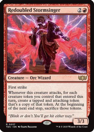 Redoubled Stormsinger (TDC-037) - [Commander: Tarkir: Dragonstorm] - Trinity Hobby