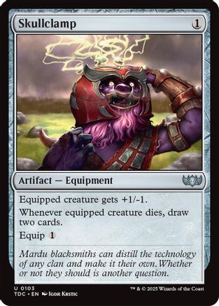 Skullclamp (TDC-103) - [Commander: Tarkir: Dragonstorm] - Trinity Hobby