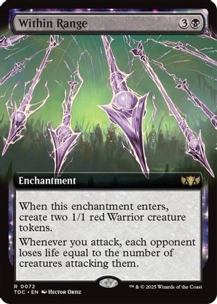 Within Range (Extended Art) (TDC-072) - [Commander: Tarkir: Dragonstorm] - Trinity Hobby