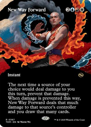 New Way Forward  (TDM-367) - [Tarkir: Dragonstorm]: (Showcase) (Borderless) - Trinity Hobby