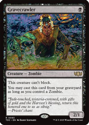 Gravecrawler (TDC-093) - [Commander: Tarkir: Dragonstorm] - Trinity Hobby