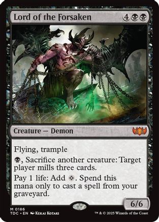Lord of the Forsaken (TDC-186) - [Commander: Tarkir: Dragonstorm] - Trinity Hobby