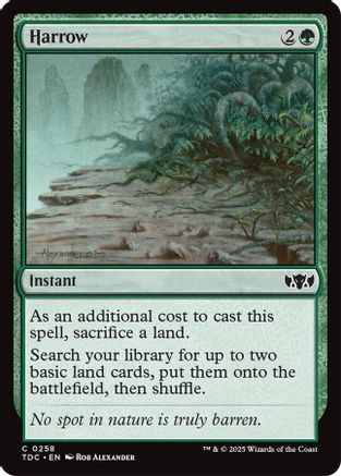 Harrow (TDC-254) - [Commander: Tarkir: Dragonstorm]