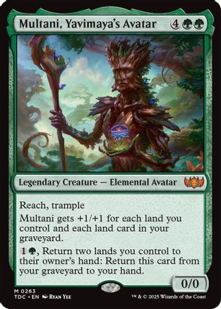 Multani, Yavimaya's Avatar (TDC-263) - [Commander: Tarkir: Dragonstorm] - Trinity Hobby