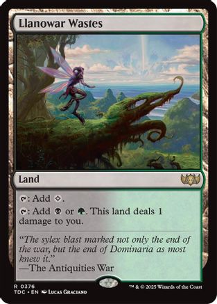 Llanowar Wastes (TDC-376) - [Commander: Tarkir: Dragonstorm] - Trinity Hobby