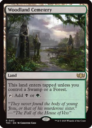 Woodland Cemetery (TDC-412) - [Commander: Tarkir: Dragonstorm] - Trinity Hobby