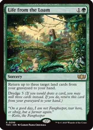 Life from the Loam (TDC-096) - [Commander: Tarkir: Dragonstorm] - Trinity Hobby
