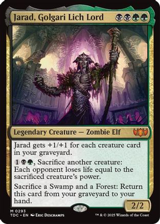 Jarad, Golgari Lich Lord (TDC-293) - [Commander: Tarkir: Dragonstorm] - Trinity Hobby