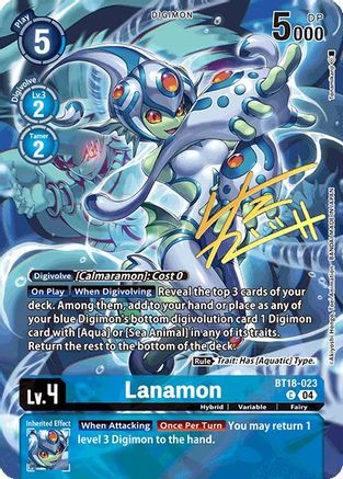 Lanamon [BT18-023] (Signed) [World Convergence] - Trinity Hobby