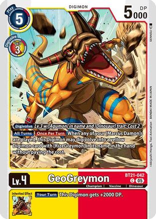 GeoGreymon [BT21-042] [World Convergence] - Trinity Hobby