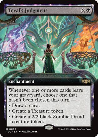 Teval's Judgment (Extended Art) (TDC-068) - [Commander: Tarkir: Dragonstorm] - Trinity Hobby