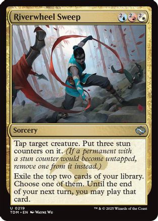 Riverwheel Sweep  [Foil]  (TDM-219) - [Tarkir: Dragonstorm] - Trinity Hobby